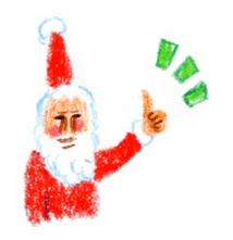 Sticker of Santa characters sticker #1347237