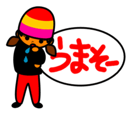 Beegirko the B-girl in Japanese sticker #1347261