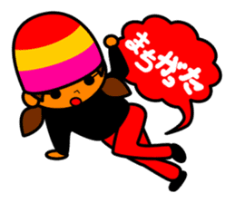 Beegirko the B-girl in Japanese sticker #1347263
