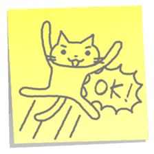 Cat in the sticky sticker #1347486