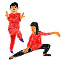 Sticker of Tai Chi loosely and sharply