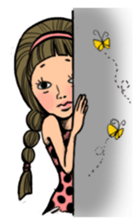 Dot Girl Sticker sticker #1349053