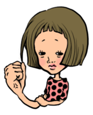 Dot Girl Sticker sticker #1349060