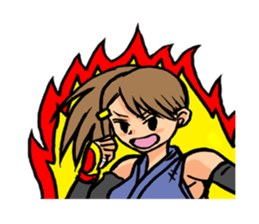 female ninja sticker #1349329