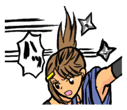 female ninja sticker #1349334