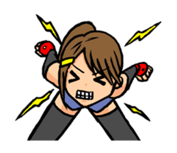 female ninja sticker #1349338