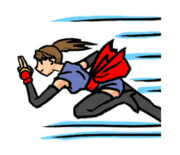 female ninja sticker #1349343