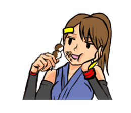 female ninja sticker #1349351
