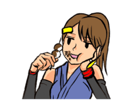 female ninja sticker #1349351