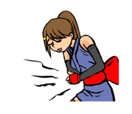female ninja sticker #1349356