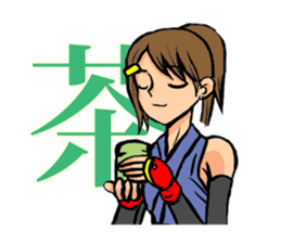 female ninja sticker #1349357