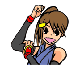 female ninja sticker #1349359