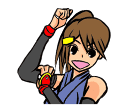 female ninja sticker #1349359