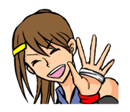 female ninja sticker #1349361