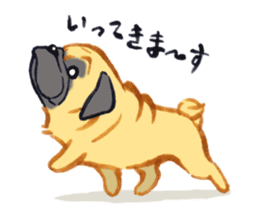 Pug's Life jp sticker #1350296