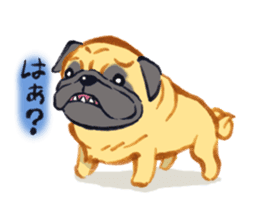 Pug's Life jp sticker #1350308