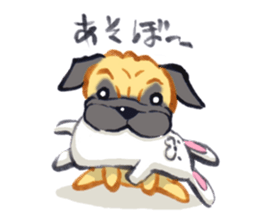 Pug's Life jp sticker #1350314
