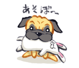 Pug's Life jp sticker #1350314