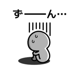 Blue nose and one eyebrow sticker #1350403