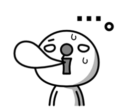 Blue nose and one eyebrow sticker #1350408