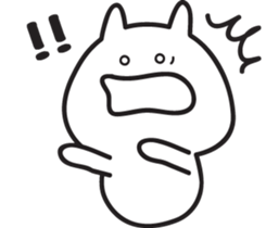 Cat healing Yuruyuru sticker #1350541