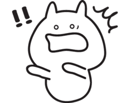 Cat healing Yuruyuru sticker #1350541