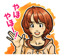 GIRL's ACTION sticker #1350562