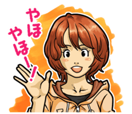 GIRL's ACTION sticker #1350562