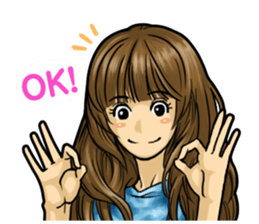 GIRL's ACTION sticker #1350574