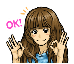 GIRL's ACTION sticker #1350574