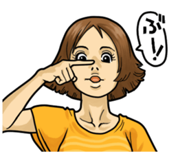 GIRL's ACTION sticker #1350589