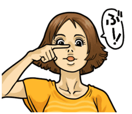 GIRL's ACTION sticker #1350589