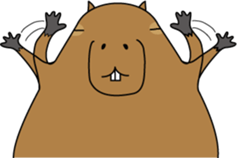 Capybara Days sticker #1350602