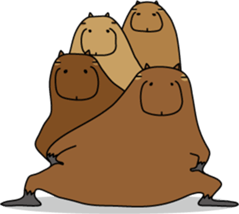 Capybara Days sticker #1350605