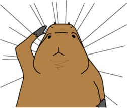 Capybara Days sticker #1350613