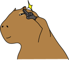 Capybara Days sticker #1350617