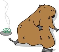 Capybara Days sticker #1350620