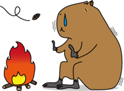 Capybara Days sticker #1350621