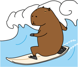 Capybara Days sticker #1350622