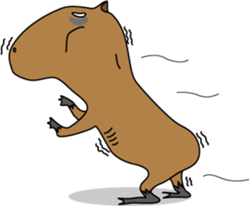 Capybara Days sticker #1350624