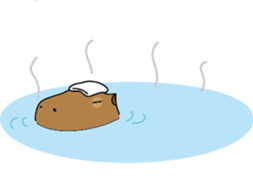 Capybara Days sticker #1350634