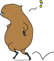Capybara Days sticker #1350635