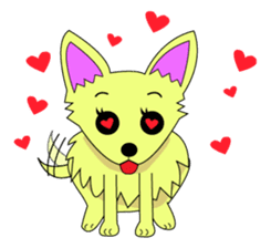 Chihuahua's "yuppi". sticker #1350685