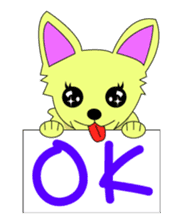 Chihuahua's "yuppi". sticker #1350687