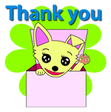 Chihuahua's "yuppi". sticker #1350706