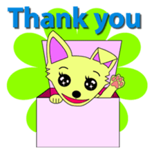 Chihuahua's "yuppi". sticker #1350706