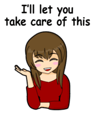 Tough girl (English version) sticker #1351362