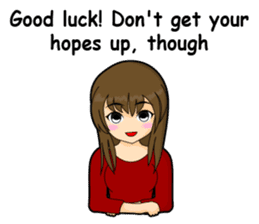 Tough girl (English version) sticker #1351363