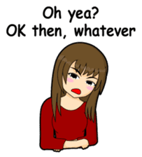 Tough girl (English version) sticker #1351365