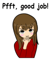 Tough girl (English version) sticker #1351373